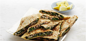 Isabelle's recipe of the month. Rosé with Spinach and cheese Gozleme
